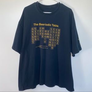 Beeriodic Table Beer T-shirt Vtg